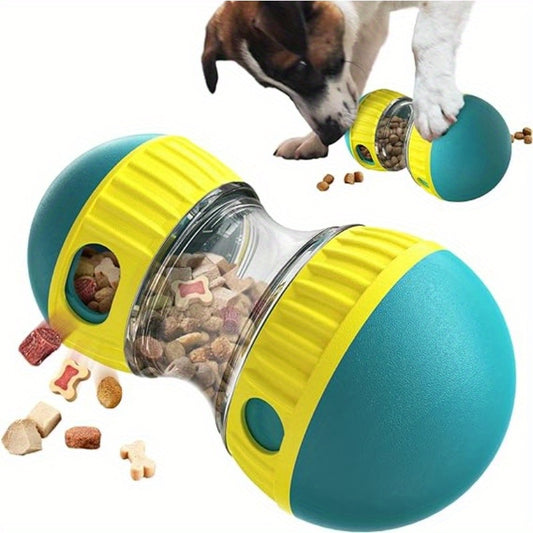 Interactive Dog Puzzle Toy Slow Feeder, Plastic Pet Snack Distribution Ball, Stimulating Dog Food Game Toy - Without Battery
