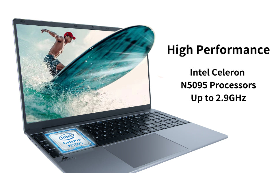 Notebook 15.6 Inch Laptop Windows 11 1366*768 Cheap Portable Intel Celeron N5095 Quad-Core Processors Laptop 8 RAM 256GB ROM