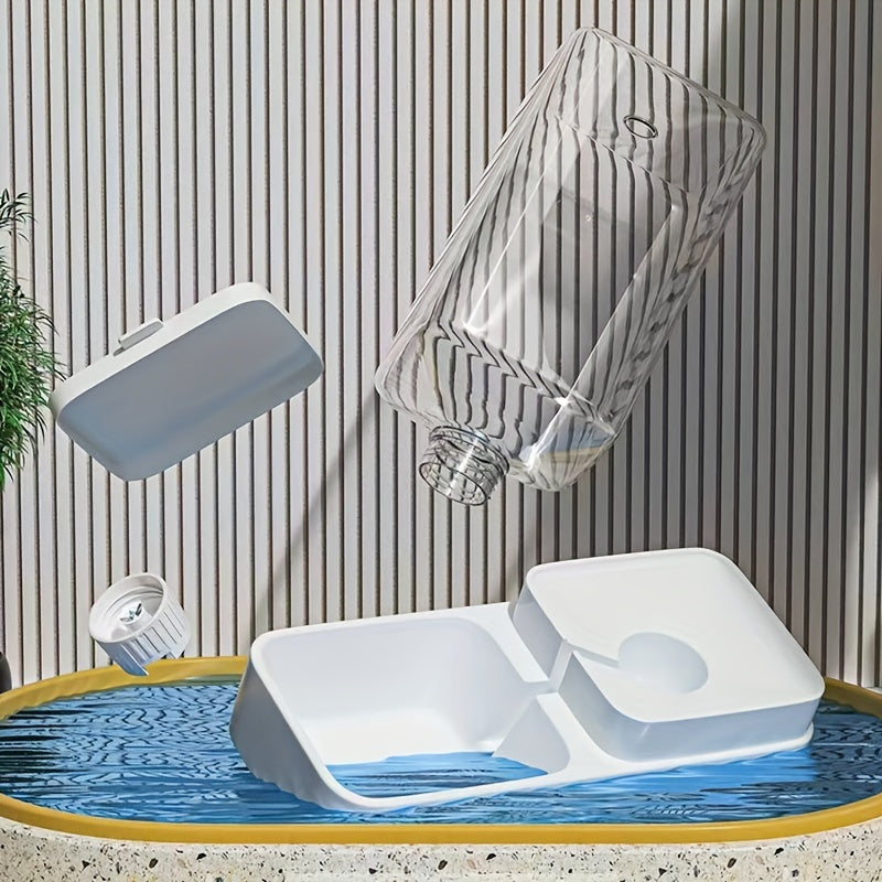 1pc/2pcs Automatic Gravity Pet Feeder, Plastic Dog Food Feeder and Water Dispenser Set, Self Feeding Station for Indoor Dogs Pet Supplies