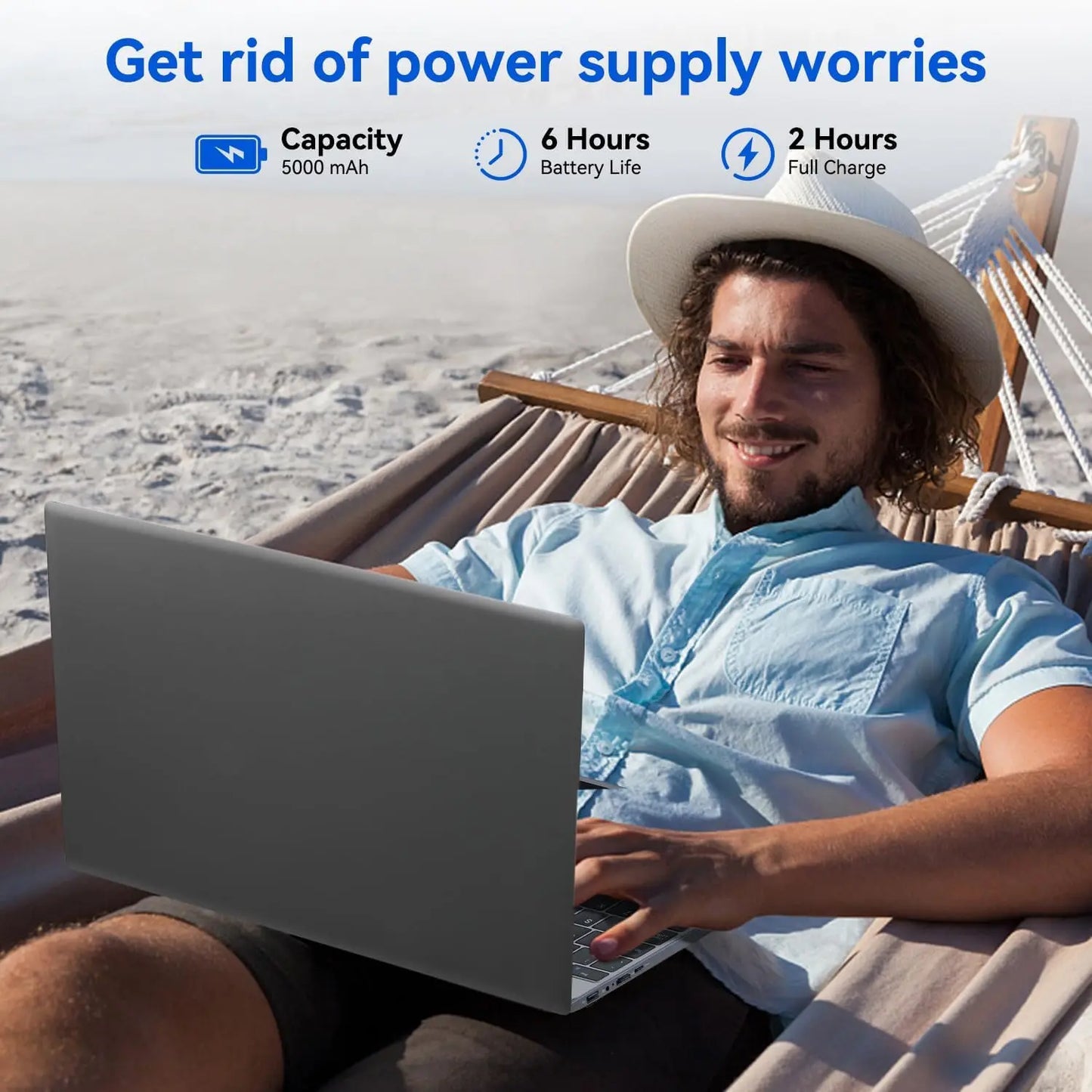 Notebook 15.6 Inch Laptop Windows 11 1366*768 Cheap Portable Intel Celeron N5095 Quad-Core Processors Laptop 8 RAM 256GB ROM