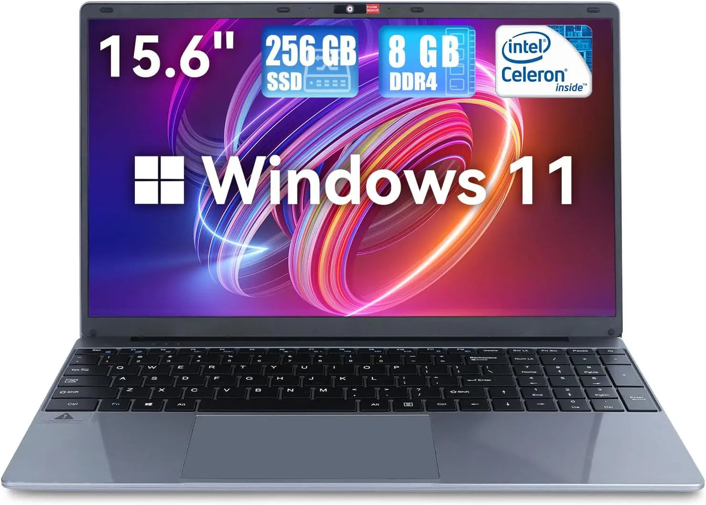 Notebook 15.6 Inch Laptop Windows 11 1366*768 Cheap Portable Intel Celeron N5095 Quad-Core Processors Laptop 8 RAM 256GB ROM