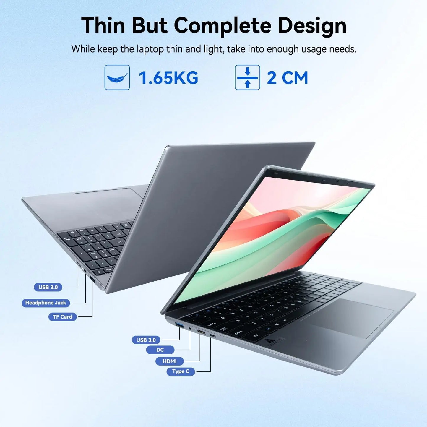 Notebook 15.6 Inch Laptop Windows 11 1366*768 Cheap Portable Intel Celeron N5095 Quad-Core Processors Laptop 8 RAM 256GB ROM