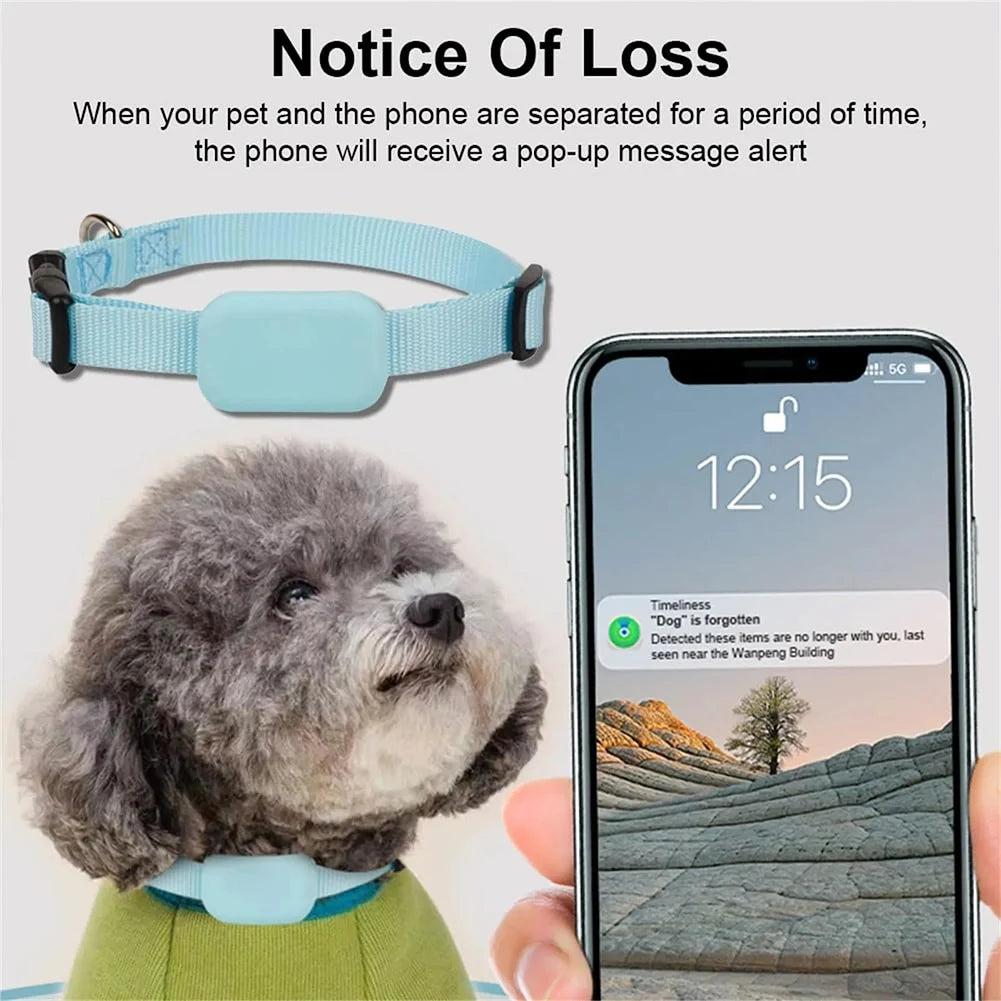 Pet GPS Tracker For iOS/Android w/Adjustable Collar Waterproof Smart Global Locator Tracker Anti-Lost Pet Locator for Dogs &amp; Cat