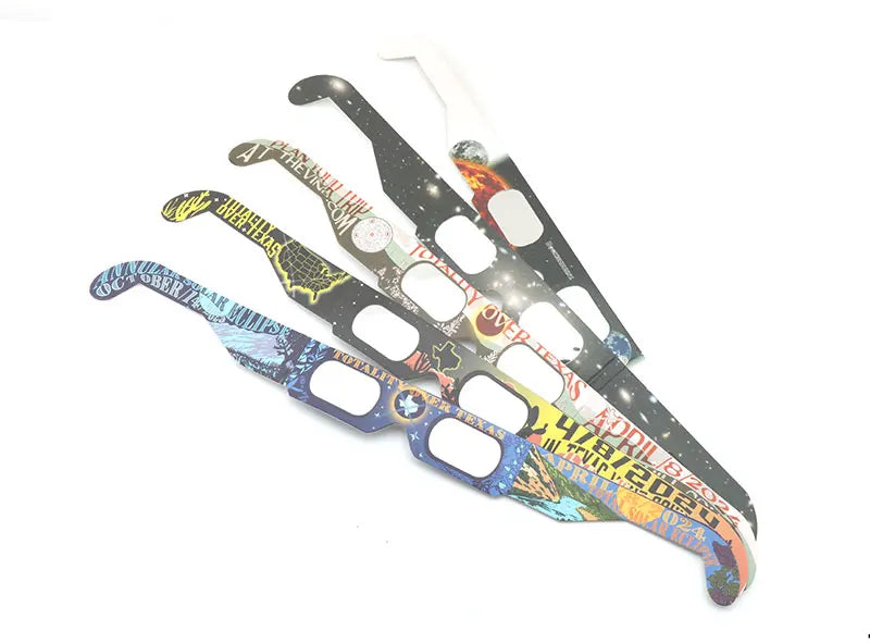 USA Warehouse Paper Solar Eclipse Glasses Safe Observation Sunglasses Eye Protection UV Protection