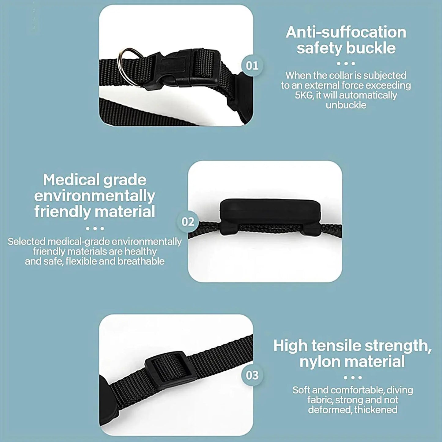 Cat Trackers GPS Cat Tracker Collar Pet Kitten GPS Collar Multifunctional Pet Smart GPS Trackers Pets Accessories iOS compatible