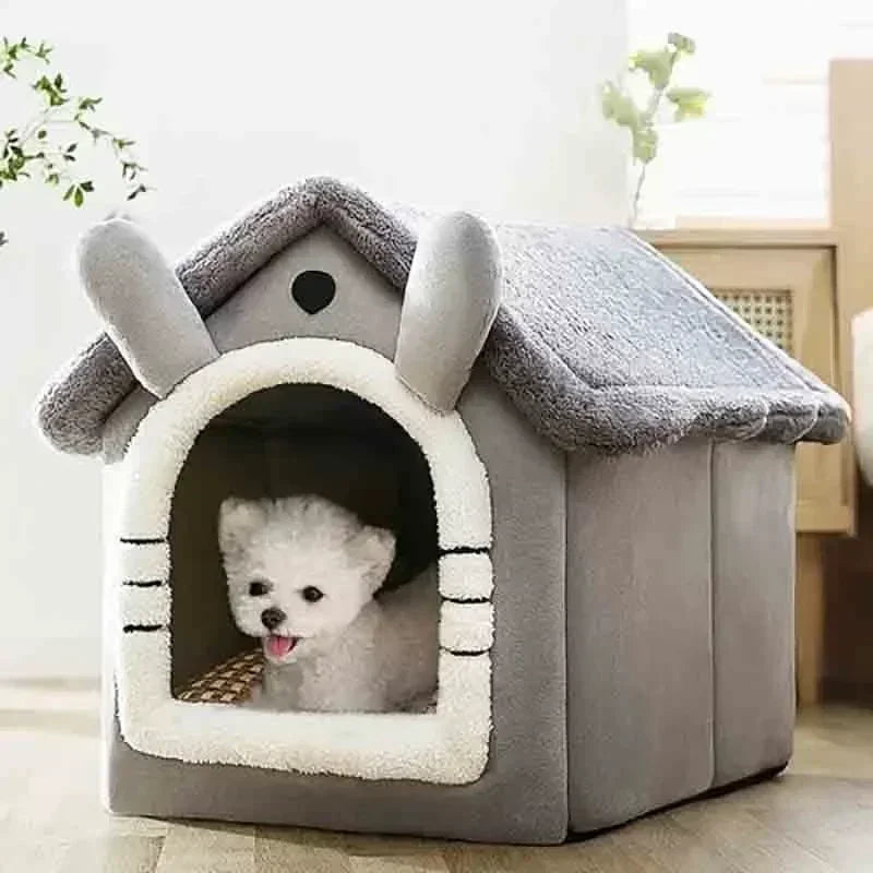 Simple Dog House Soft Pet Bed Keep Warm Bed with Removable Four Season Universal Cushion Wear Resistant and Durable Dog House