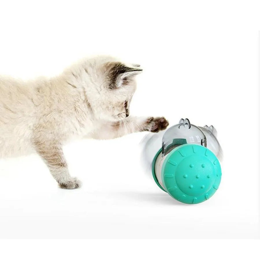 Portable Pet Chew Toy Tumbler Puzzle Slow Food Leakage Ball Cat Dog Food Dispenser Slow Feeder Pet Food Snack Leakage Toy