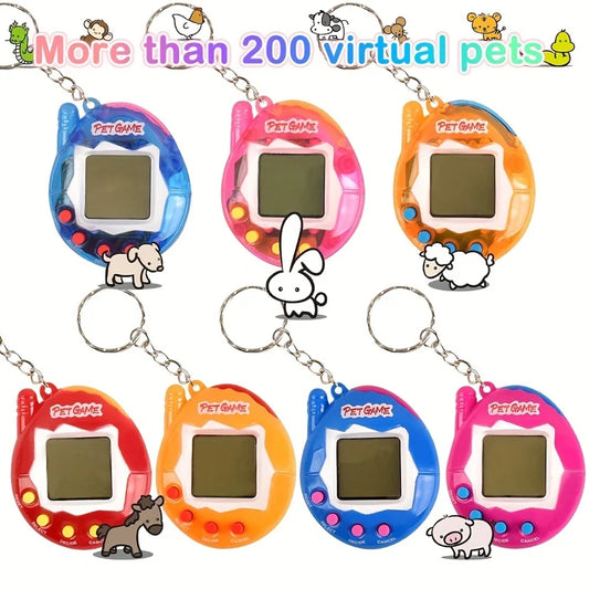 1PC Transparent Electronic Pets Nostalgic 168 Pets In One Virtual Cyber Digital Nostalgic Funny Toys Pixel Funny Play