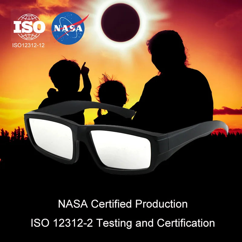 USA Warehouse Paper Solar Eclipse Glasses Safe Observation Sunglasses Eye Protection UV Protection