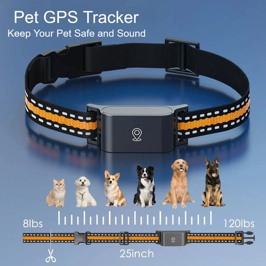 4G GPS Pet dog Tracker Collar Real Time Tracking APP Electronic Fence Anti Lost Dog Locator