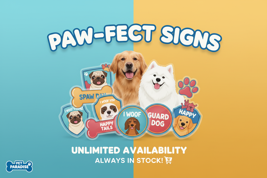 Banner promocional de letreros de plástico para perros